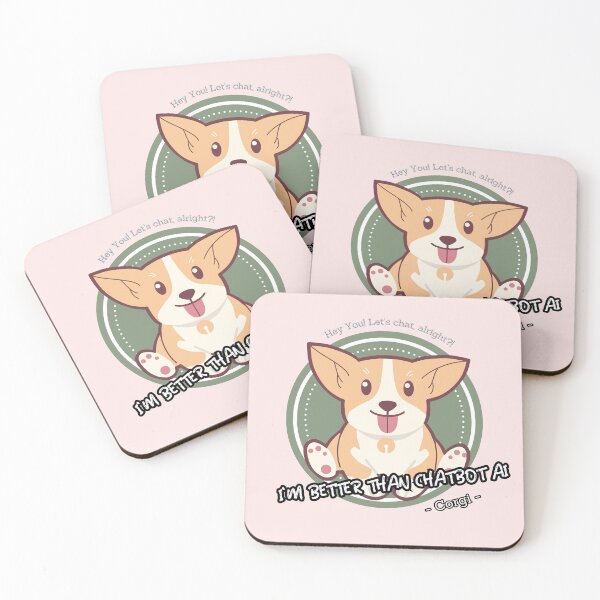 Item preview, better than chatbot AI - corgi dog designed and sold by PositiveIdeas.