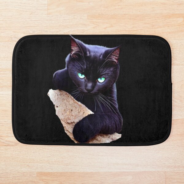 Item preview, Magic Black Cat With Green Eyes, Black Cat For Luck designed and sold by CatherineDossa.