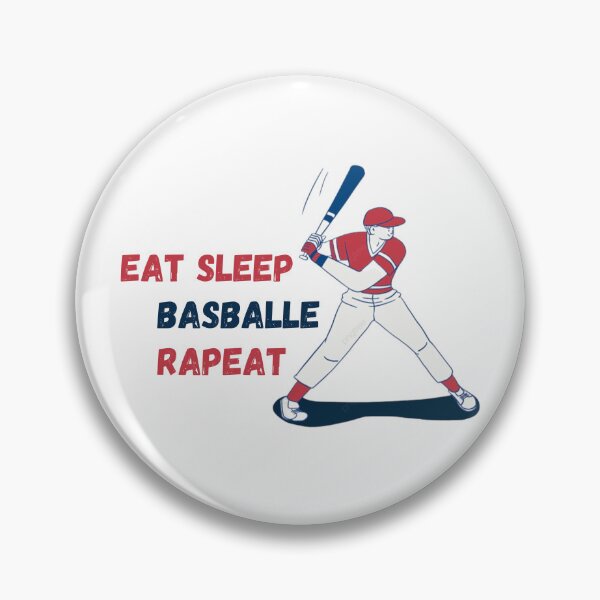 Aperçu de l'œuvre Eat sleep baseballe repeat  créée et vendue par Andalousse21.