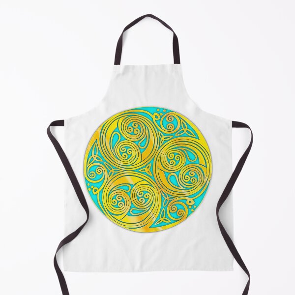 Item preview, Gold triskelle design 2 blue fill designed and sold by Donkjonk.