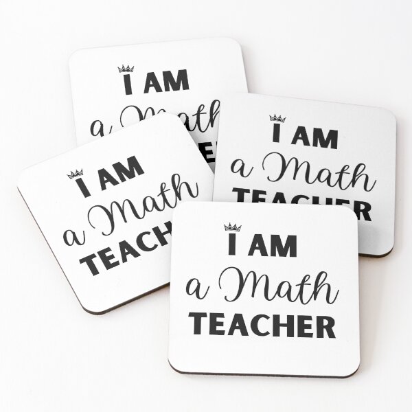 Item preview, I am a Math Teacher designed and sold by MathVerge.