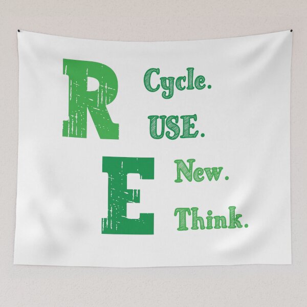 Item preview, Recycle Reuse Renew Rethink Crisis designed and sold by YomaYoo.