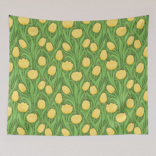 Item preview, Tulips in yellow and green designed and sold by Katerina Mitkova Kirilova.