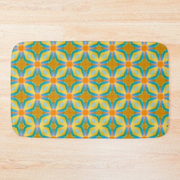 Item preview, Blue and yellow geometric background designed and sold by MarisoArt.