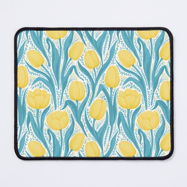 Item preview, Tulips in blue and yellow designed and sold by Katerina Mitkova Kirilova.