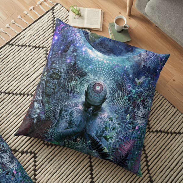 Gratitude For The Earth And Sky Floor Pillow