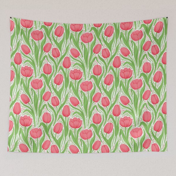 Item preview, Tulips in red and green designed and sold by Katerina Mitkova Kirilova.