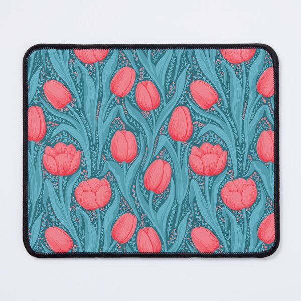 Item preview, Tulips in blue and red designed and sold by Katerina Mitkova Kirilova.
