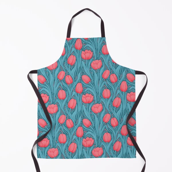Item preview, Tulips in blue and red designed and sold by Katerina Mitkova Kirilova.