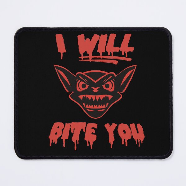 Item preview, I Will Bite You Angry Gremlin Vampire Horror Vector designed and sold by SubtleSplit.