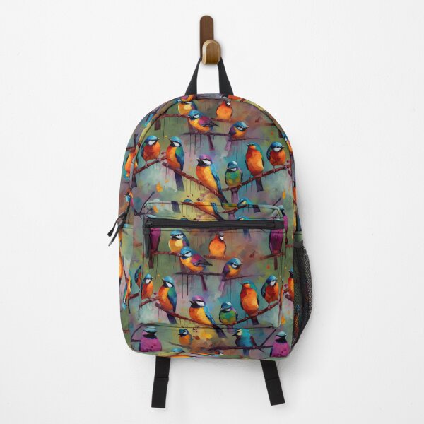 Item preview, Everybirdy Colorful Birds Pattern designed and sold by Pixel Playground.