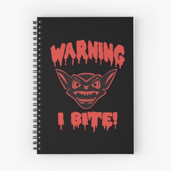 Item preview, Warning I Bite! Scary Gremlin Vector Vampire Bat Horror designed and sold by SubtleSplit.
