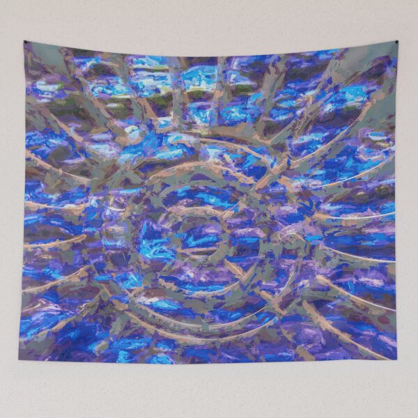 Item preview, Sun Disk Abstract in Blue designed and sold by bertsworks300.