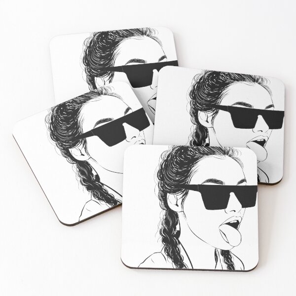 Item preview, Woman Sticking Her Tongue Out designed and sold by Levskaia.