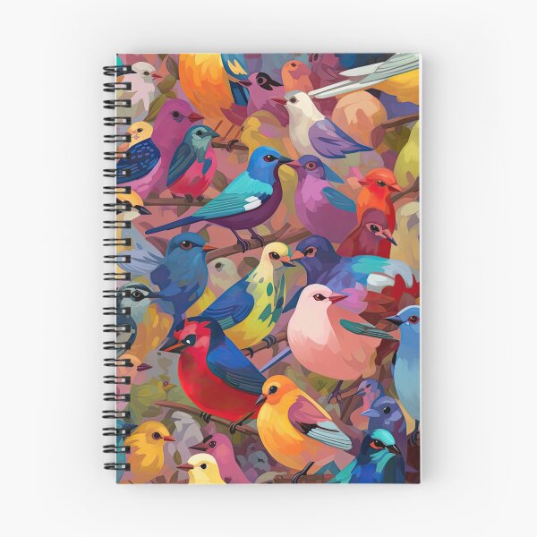 Item preview, Everybirdy Colorful Birds Pattern designed and sold by Pixel  Playground.