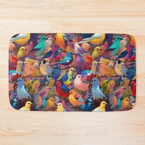 Item preview, Everybirdy Colorful Birds Pattern designed and sold by Pixel  Playground.