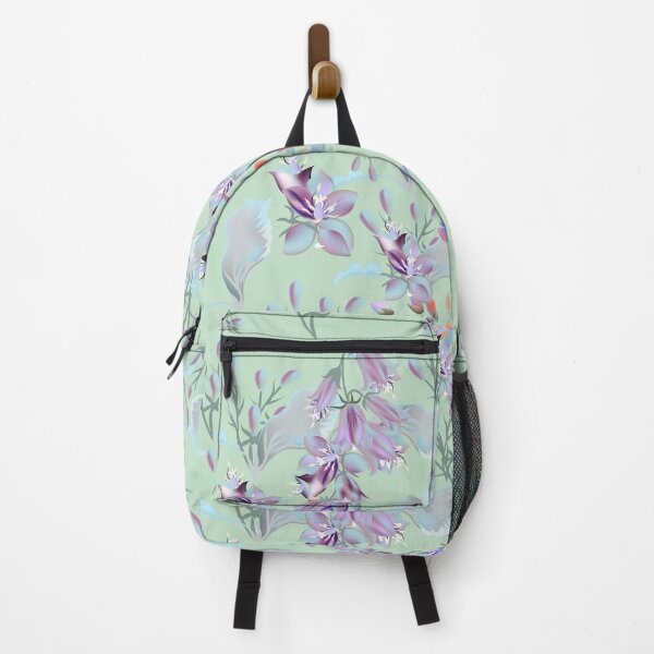 Item preview, Purple Orchids Yellow Green Background Floral Pattern designed and sold by Jaydee001.
