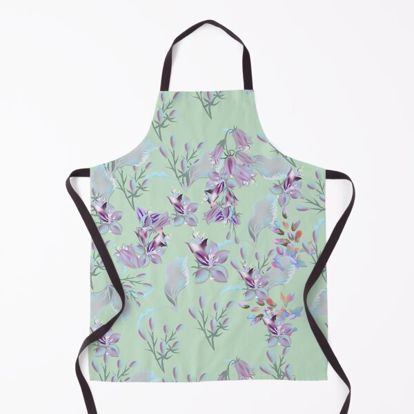 Item preview, Purple Orchids Yellow Green Background Floral Pattern designed and sold by Jaydee001.