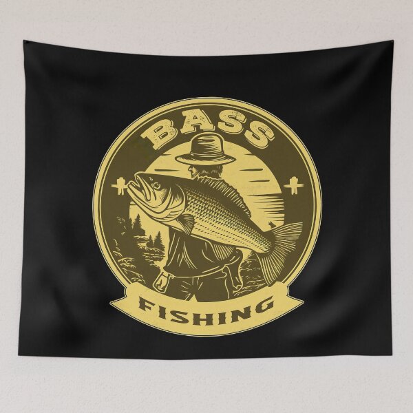 Item preview, Bass Fisherman - A Bass Fishing Design designed and sold by Mindful-Designs.
