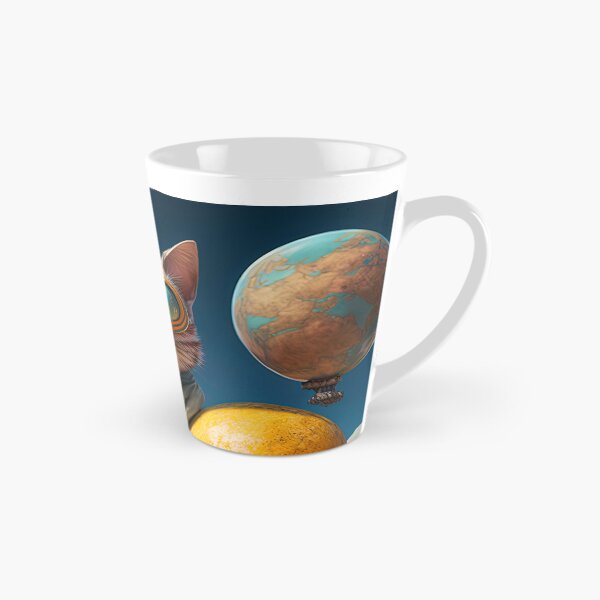 Item preview, Environmentalist Cyberpunk Cat celebrating Earth Day - surrealist AI Generated Art designed and sold by Flowsaiartshop.