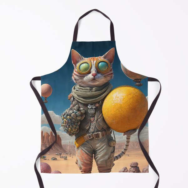 Item preview, Environmentalist Cyberpunk Cat celebrating Earth Day - surrealist AI Generated Art designed and sold by Flowsaiartshop.