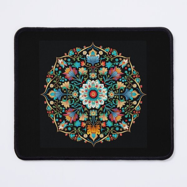 Artikelvorschau, Türkisches Blumenmosaik digitales Ölgemälde feine Kunst für Heimtextilien. entworfen und verkauft von paulo silveira.