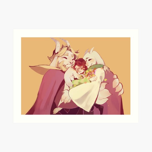 Undertale - Raven and the Wolves Art Print