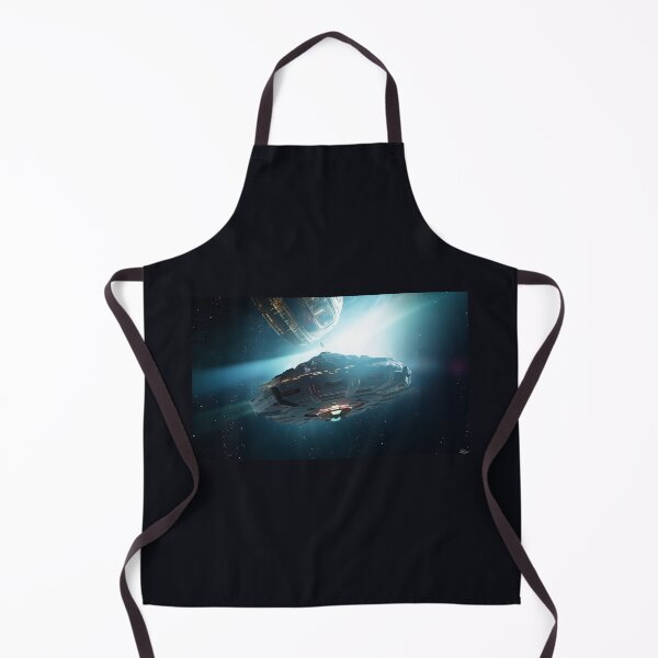 Item preview, UFO near a space station designed and sold by PTiger.