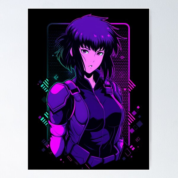 Ghost in the Shell Major Anime Movie Poster Silk Print Art 36x18 SIGNED  Mondo