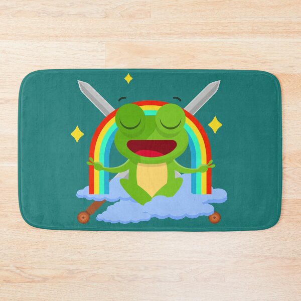 Item preview, Yoga Frog Warrior Pose designed and sold by PARADISEGLOBE.