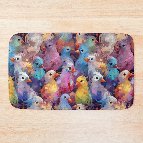 Item preview, Everybirdy Colorful Birds Pattern designed and sold by Pixel  Playground.