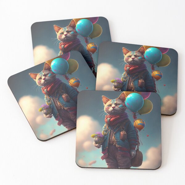 Item preview,  Environmentalist Cyberpunk Cat celebrating Earth Day - surrealist AI Generated Art Environmentalist Cyberpunk Cat celebrating Earth Day - surrealist AI Generated Art designed and sold by Flowsaiartshop.