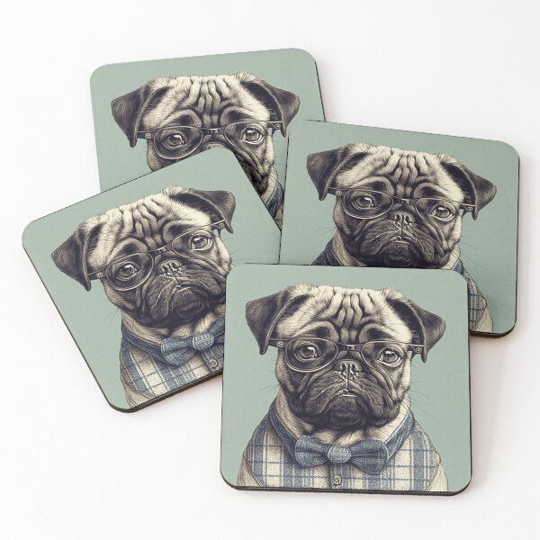 Item preview, Gentleman pug dog - dog lover designed and sold by SameeraDammeyer.