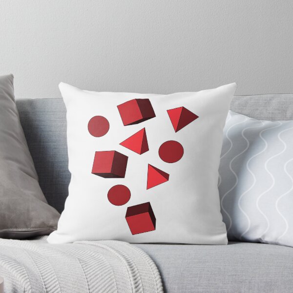 Item preview, Floating Geometric Shapes in shades of red designed and sold by Shapes-Design.