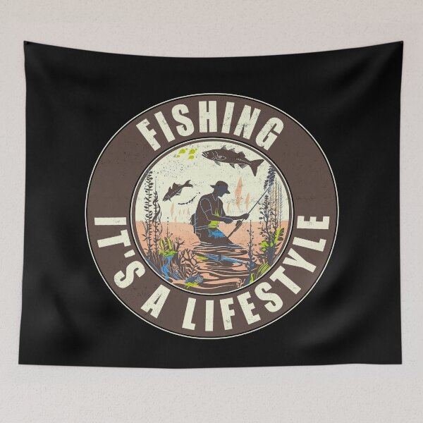 Item preview, Fishing - It's A Lifestyle - A Bass Fishing Design designed and sold by Mindful-Designs.