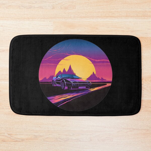 Item preview,  Retrowave Car with Beautiful Sunset designed and sold by CyfroweMysli.
