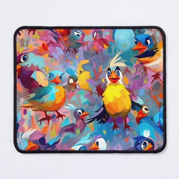 Item preview, Everybirdy Colorful Birds Pattern designed and sold by Pixel Playground.