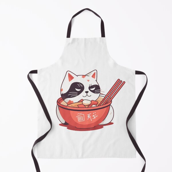 Item preview, Japanese cat eating ramen designed and sold by Oonyme.