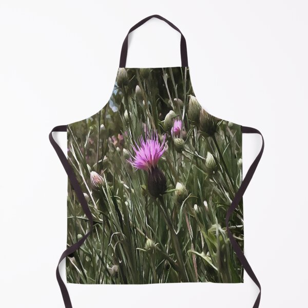 Item preview, Purple Thistle Wildflower Realistic Art designed and sold by taiche.