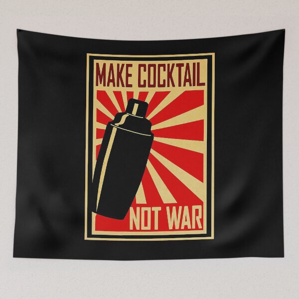Item preview, Make Cocktail Not War Bartender  designed and sold by Delmonico2022.
