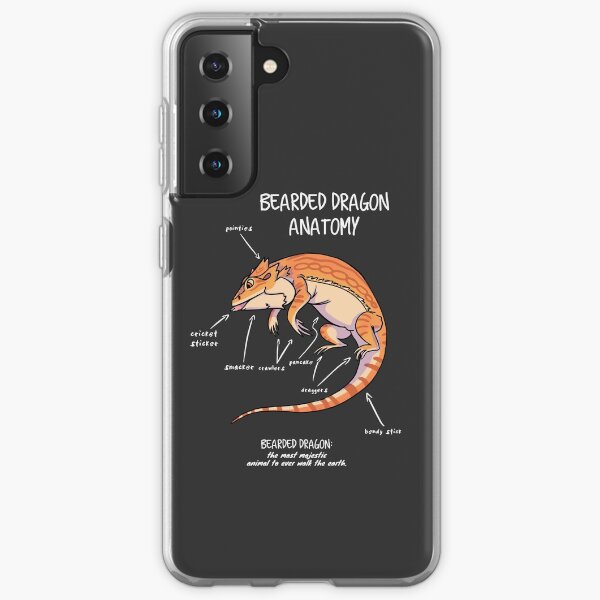 bearded dragon anatomy Samsung Galaxy Soft Case