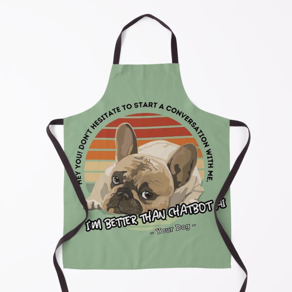 Item preview, better than chatbot AI - bulldog dog designed and sold by PositiveIdeas.
