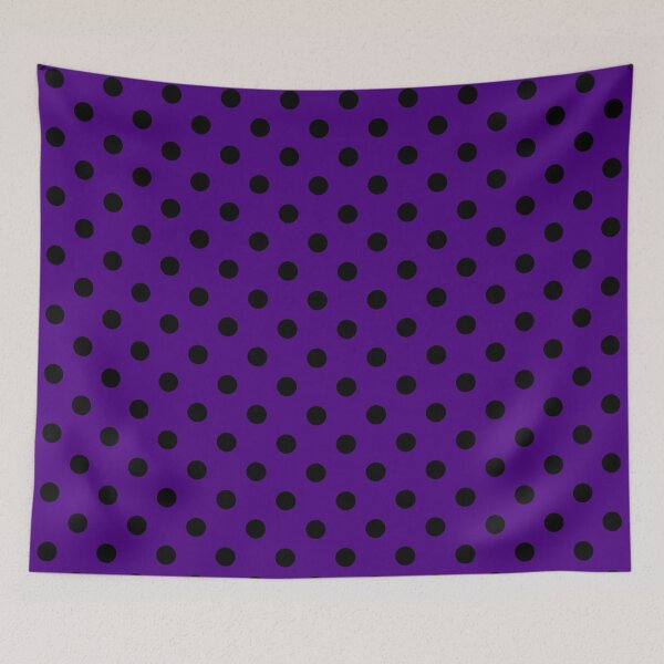 Item preview, Black Polka Dots On Indigo  designed and sold by POLKAIWERX.