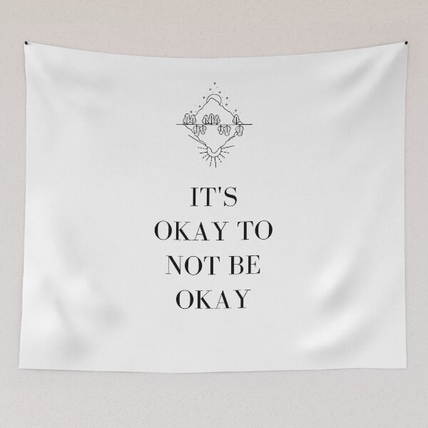 Item preview, Word Art It's okay not to be okay designed and sold by shopfindingbeni.