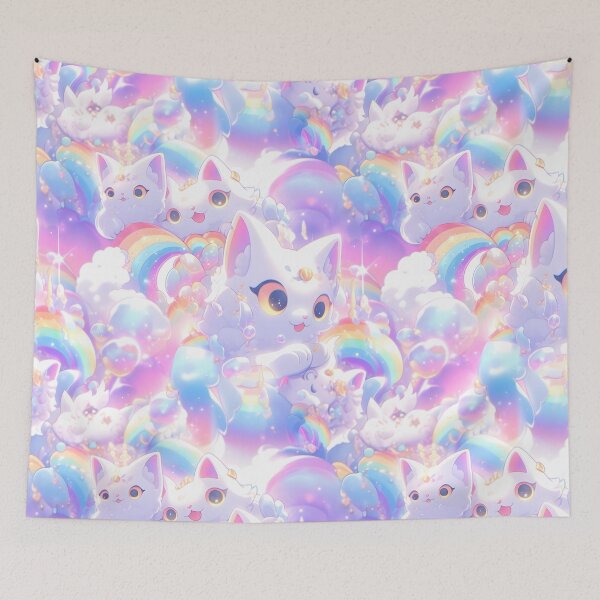 Item preview, Rainbow Cat pattern Candy over 9000 designed and sold by FuschDesigns.