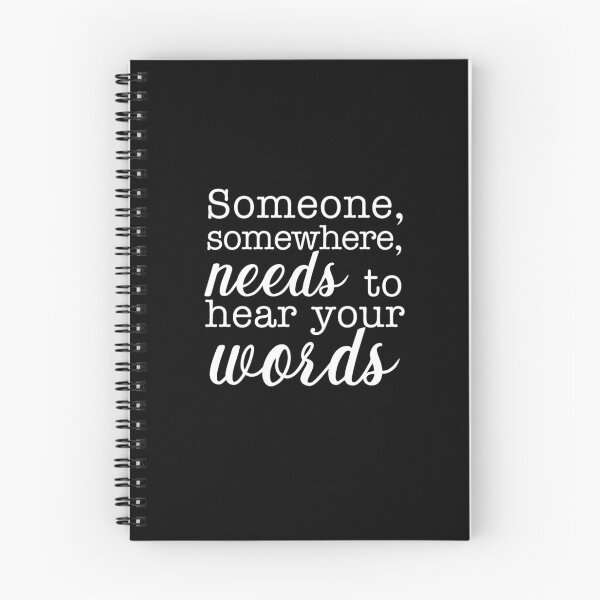 Item preview, Someone somewhere needs to hear your words, black background designed and sold by ArtPau.