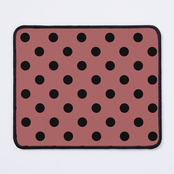 Item preview, Black Polka Dots On Dusty Cedar  designed and sold by POLKAIWERX.