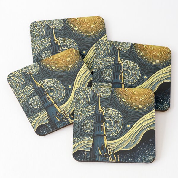 Item preview, Starry Night Camelot Castle designed and sold by OccultDreams.