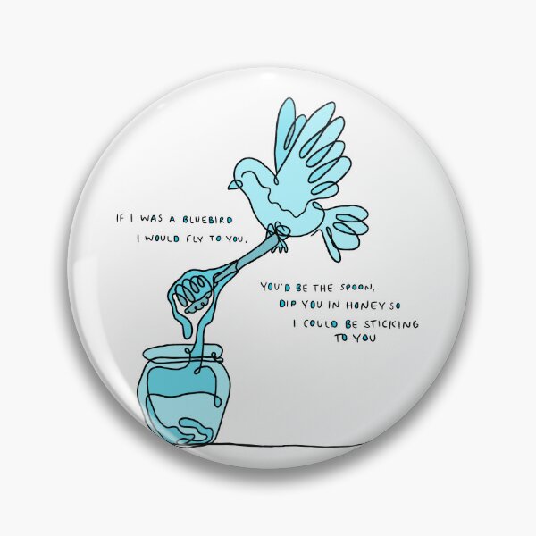 Aperçu de l'œuvre Si j'étais un oiseau bleu... créée et vendue par regsdoodles.