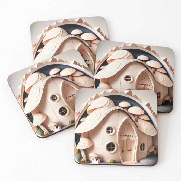 Item preview, White Nectarine Inspired Chalet Papercut designed and sold by MMDigitalArt.